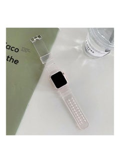 HuHa Discoloration in Light Replacement Watchband For Apple Watch Series 7 45mm/6 & SE & 5 & 4 44mm/3 & 2 & 1 42mm Blue  - Image 4