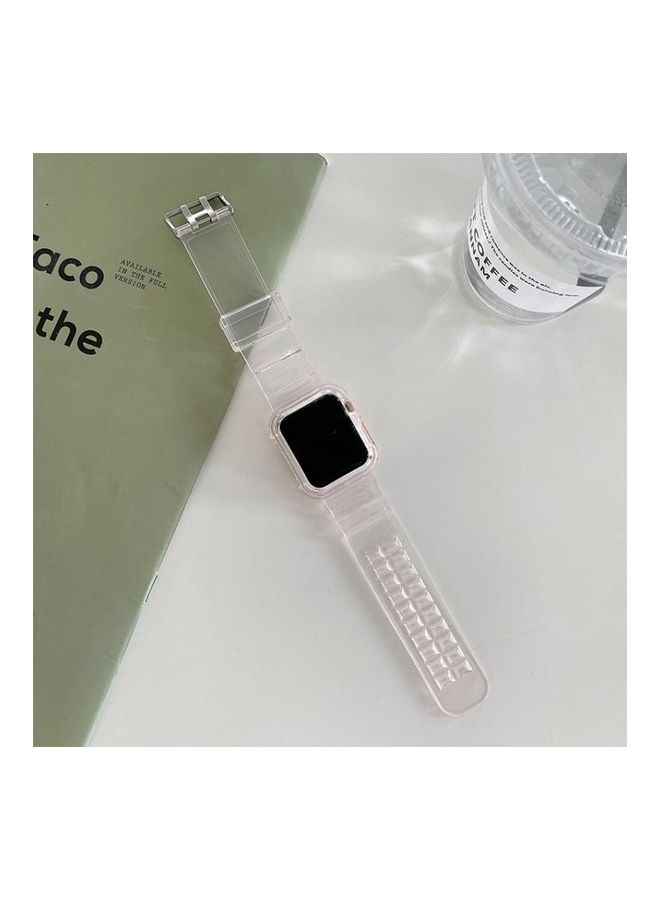 HuHa - Discoloration in Light Replacement Watchband For Apple Watch Series 7 45mm/6 & SE & 5 & 4 44mm/3 & 2 & 1 42mm Blue - Image 1