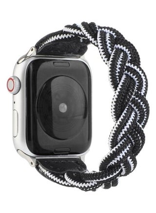 Ethnic Replacement Watchband For Apple Watch Series 1/2/3/4/5/6/7/SE 38/40/41mm Black/White - v1634545807/N51416569A_1