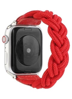 Ethnic Replacement Watchband For Apple Watch Series 1/2/3/4/5/6/7/SE 42/44/45mm Red