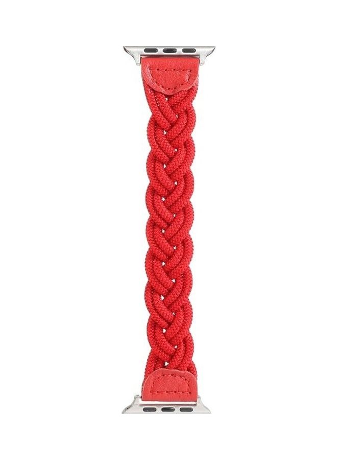 HuHa - Ethnic Replacement Watchband For Apple Watch Series 1/2/3/4/5/6/7/SE 42/44/45mm Red - Image 1
