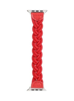 HuHa Ethnic Replacement Watchband For Apple Watch Series 1/2/3/4/5/6/7/SE 42/44/45mm Red  - Image 2
