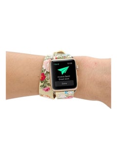 HuHa Ethnic Replacement Watchband For Apple Watch 1/2/3 38mm Yellow  - Image 4