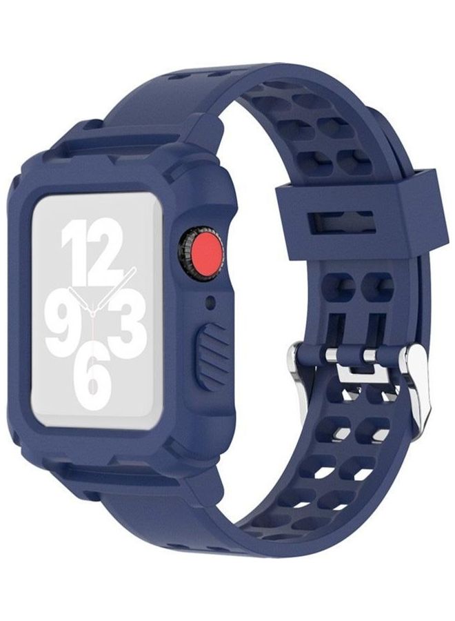 HuHa Replacement Watchband For Apple Watch Series 6 & SE & 5 & 4 44mm Blue - Image 1