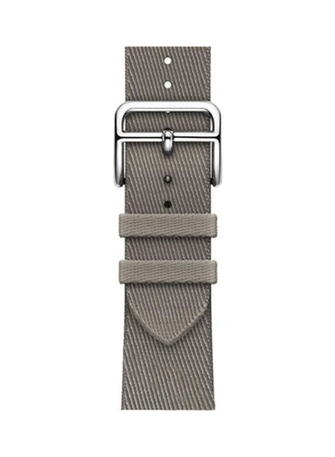 HuHa Replacement Watchband For Apple Watch Series 7/6/5/4/3/2/1/SE 38/40/41mm Grey - Image 2