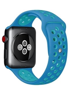 Standard Edition Sport Watchband For Apple Watch Series 7 45mm/6 & SE & 5 & 4 44mm/3 & 2 & 1 42mm Blue