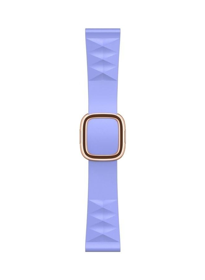 HuHa Modern Style Silicone Replacement Strap Watchband for Apple Watch Series 7/6/SE/5/4/3/2/1 42/44/45mm Purple - Image 1