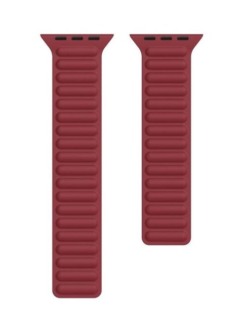 Replacement Watchband For Apple Watch Series 7/6/5/4/3/2/1/SE 42/44/45mm Wine Red