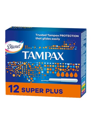 Cardboard Applicator Tampons Super Plus Absorbency 12 Count - v1634546496/N11295134A_1