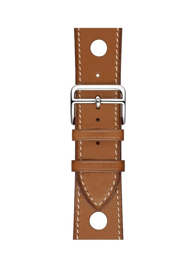 HuHa Ethnic Replacement Watchband For Apple Watch Series 1/2/3/4/5/6/7/SE 42-44-45mm Brown - Image 4