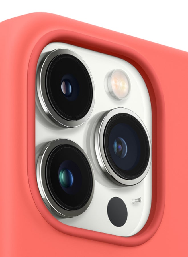 Apple iPhone 13 Pro Max Silicone Case with MagSafe – Pink Pomelo - Image 3