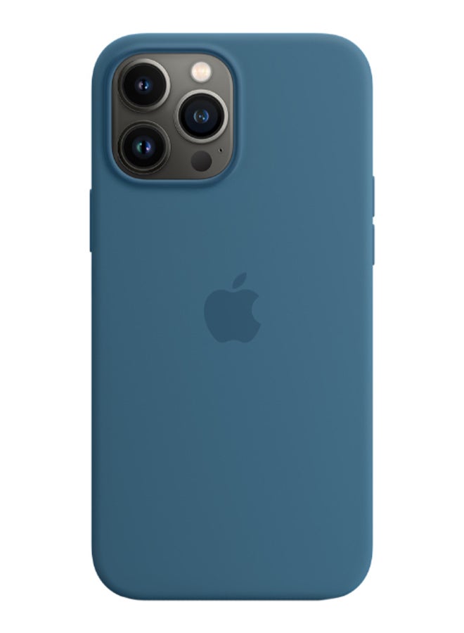 Apple - iPhone 13 Pro Max Silicone Case with MagSafe – Blue Jay - Image 1