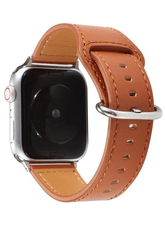 HuHa Ethnic Replacement Watchband For Apple Watch Series 1/2/3/4/5/6/7/SE 42-44-45mm Brown - Image 1