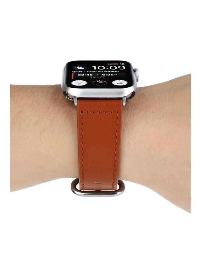 HuHa Ethnic Replacement Watchband For Apple Watch Series 1/2/3/4/5/6/7/SE 42-44-45mm Brown - Image 5