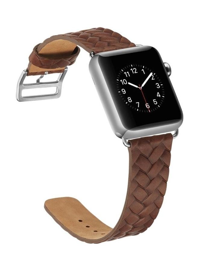 HuHa Replacement Watchband For Apple Watch Series 5 & 4 42mm Dark Brown - Image 4