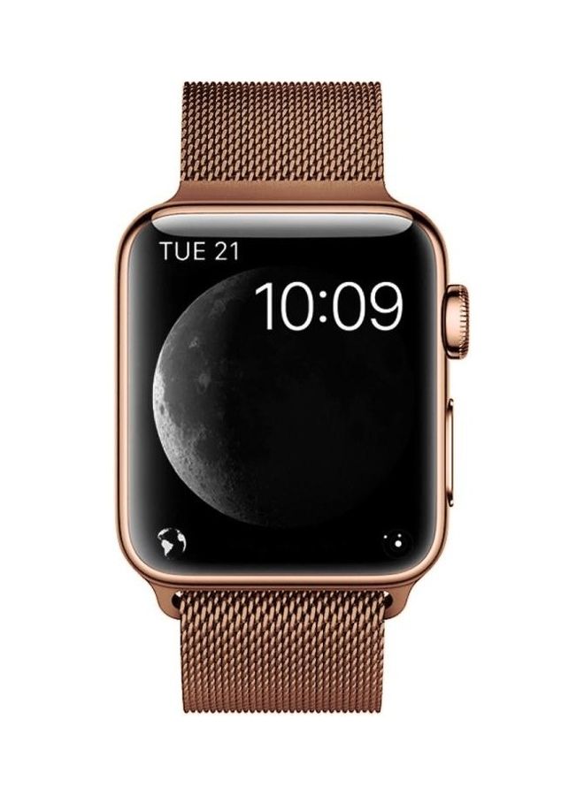 هوها سوار بديل بتصميم تراثي لساعة أبل سيريس 1/ 2/ 3/ 4/ 5/ 6/ 7/ SE مقاس 38-40-41 مم ذهبي برونزي - Image 2