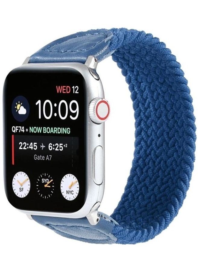 HuHa Ethnic Replacement Watchband For Apple Watch Series 1/2/3/4/5/6/7/SE 42/44/45mm Blue - Image 3