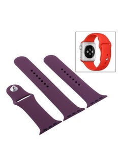 High-performance Ordinary Longer Rubber Sport Watchband with Pin-and-tuck Closure for Apple Watch Series 7/6/SE/5/4/3/2/1 42/44/45mm Cherries