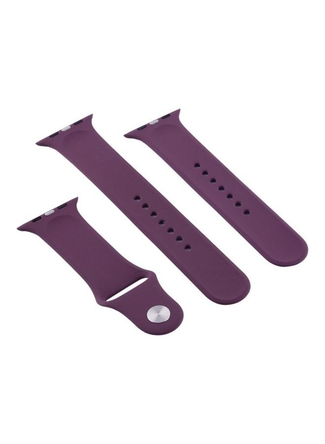 HuHa - High-performance Ordinary Longer Rubber Sport Watchband with Pin-and-tuck Closure for Apple Watch Series 7/6/SE/5/4/3/2/1 42/44/45mm Cherries - Image 1