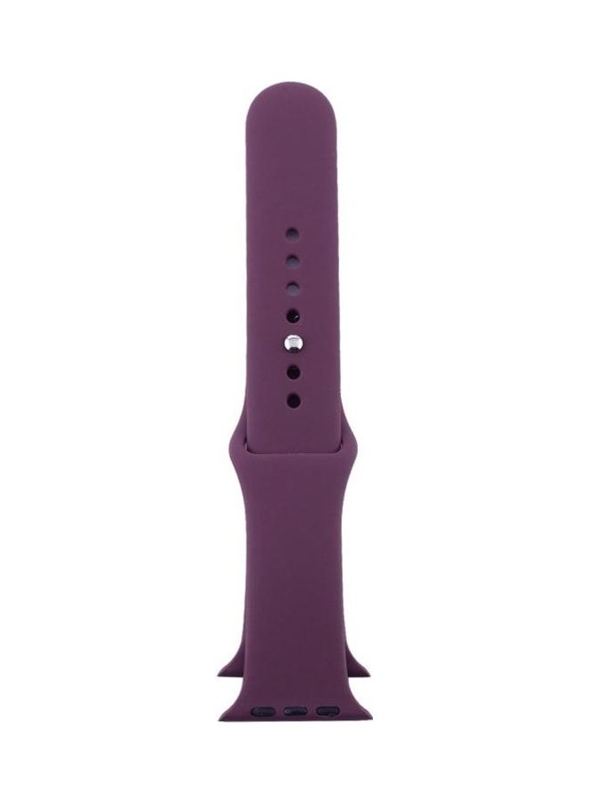 HuHa - High-performance Ordinary Longer Rubber Sport Watchband with Pin-and-tuck Closure for Apple Watch Series 7/6/SE/5/4/3/2/1 42/44/45mm Cherries - Image 1