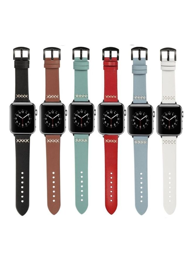 HuHa Ethnic Replacement Watchband For Apple Watch Series 1/2/3/4/5/6/7/SE 38-40-41mm Brown - Image 2