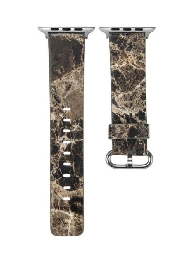 HuHa Ethnic Replacement Watchband For Apple Watch Series 1/2/3/4/5/6/7/SE 42-44-45mm Brown - Image 1