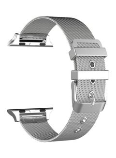 HuHa Milanese Watchband For Apple Watch Series 7 45mm/6 & SE & 5 & 4 44mm/3 & 2 & 1 42mm Silver  - Image 1