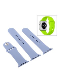 Sport Watchband For Apple Watch Series 7 45mm/6 & Se & 5 & 4 44mm/3 & 2 & 1 42mm Lavender Grey