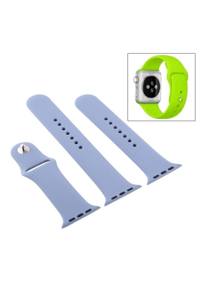 HuHa - Sport Watchband For Apple Watch Series 7 45mm/6 & Se & 5 & 4 44mm/3 & 2 & 1 42mm Lavender Grey - Image 1