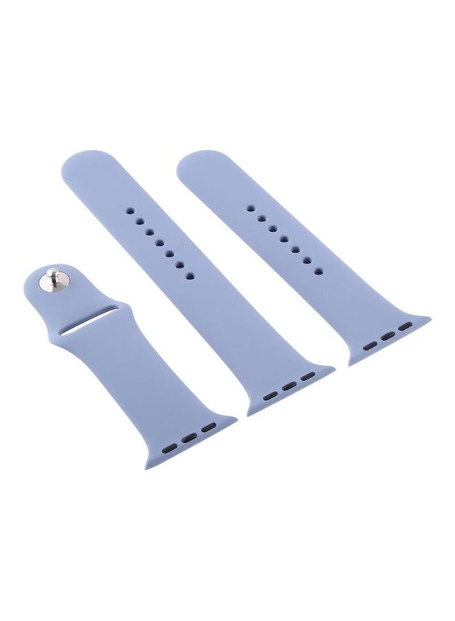 HuHa - Sport Watchband For Apple Watch Series 7 45mm/6 & Se & 5 & 4 44mm/3 & 2 & 1 42mm Lavender Grey - Image 1