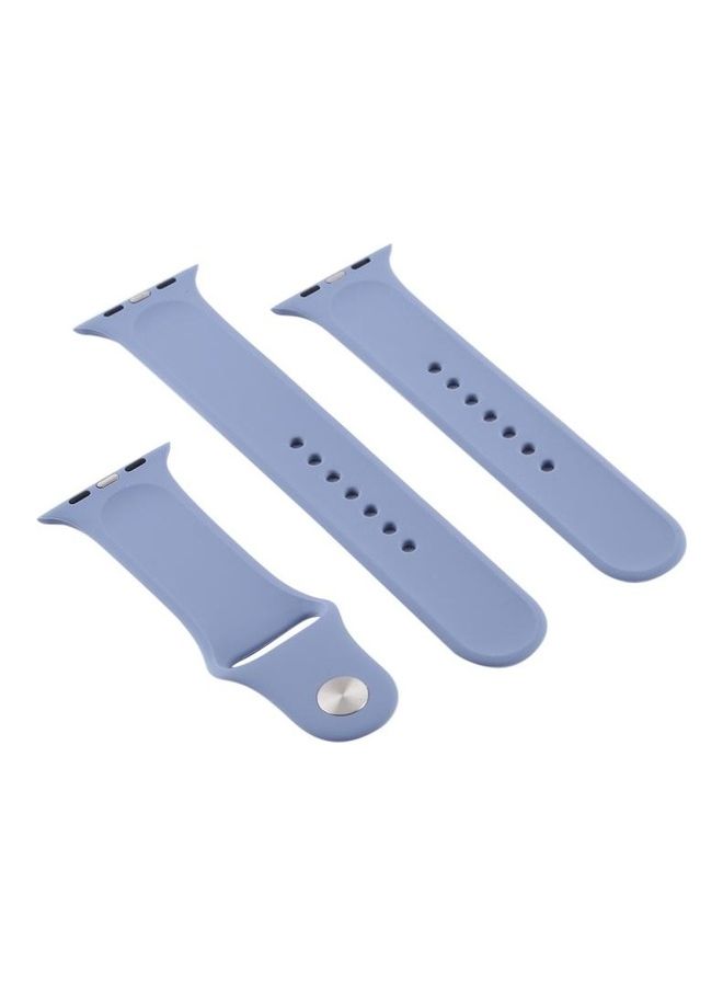 HuHa - Sport Watchband For Apple Watch Series 7 45mm/6 & Se & 5 & 4 44mm/3 & 2 & 1 42mm Lavender Grey - Image 1