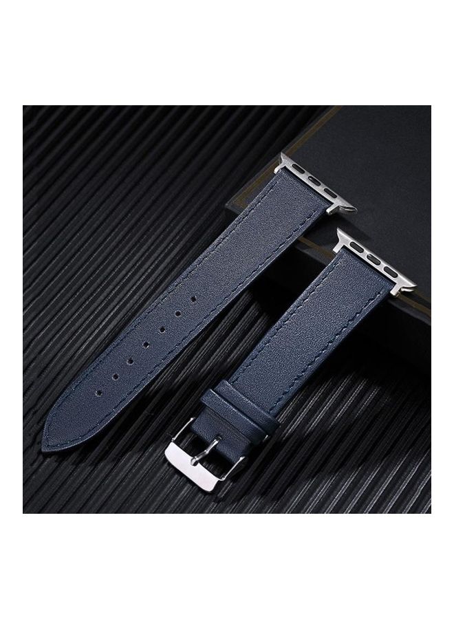 HuHa Ethnic Replacement Watchband For Apple Watch Series 1/2/3/4/5/6/7/SE 42/44/45mm Blue - Image 1