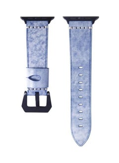 HuHa Ethnic Replacement Watchband For Apple Watch Series 1/2/3/4/5/6/7/SE 38/40/41mm Blue  - Image 2