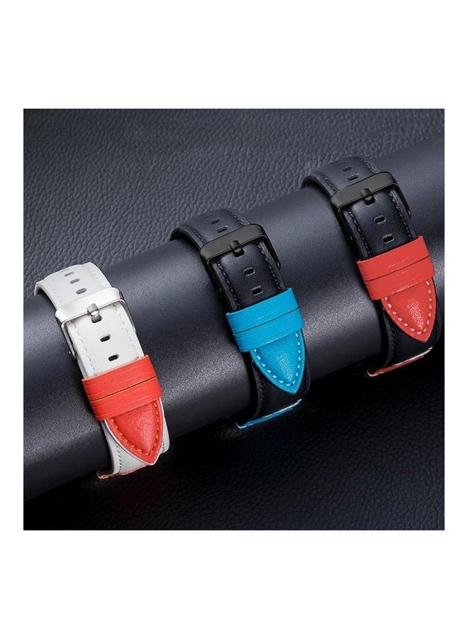 HuHa Ethnic Replacement Watchband for Apple Watch Series 1/2/3/4/5/6/7/SE 38/40/41mm Black/Red  - Image 4