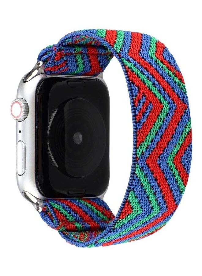 HuHa Nylon Replacement Strap Watchband For Apple Watch Series 7/6/SE/5/4/3/2/1 45/44/42mm Multicolour - Image 1
