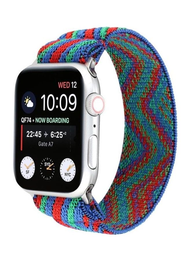 HuHa Nylon Replacement Strap Watchband For Apple Watch Series 7/6/SE/5/4/3/2/1 45/44/42mm Multicolour - Image 2