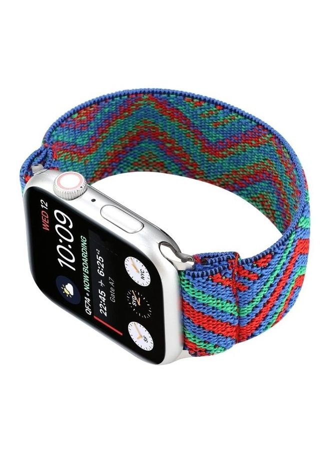 HuHa Nylon Replacement Strap Watchband For Apple Watch Series 7/6/SE/5/4/3/2/1 45/44/42mm Multicolour - Image 3