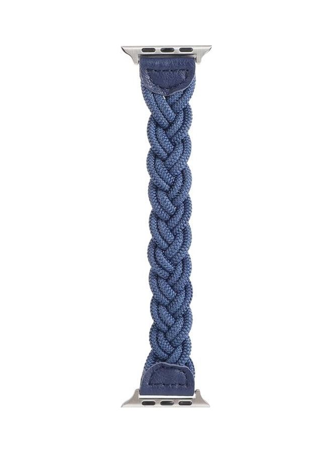 HuHa - Ethnic Replacement Watchband For Apple Watch Series 1/2/3/4/5/6/7/SE 38/40/41mm Blue - Image 1