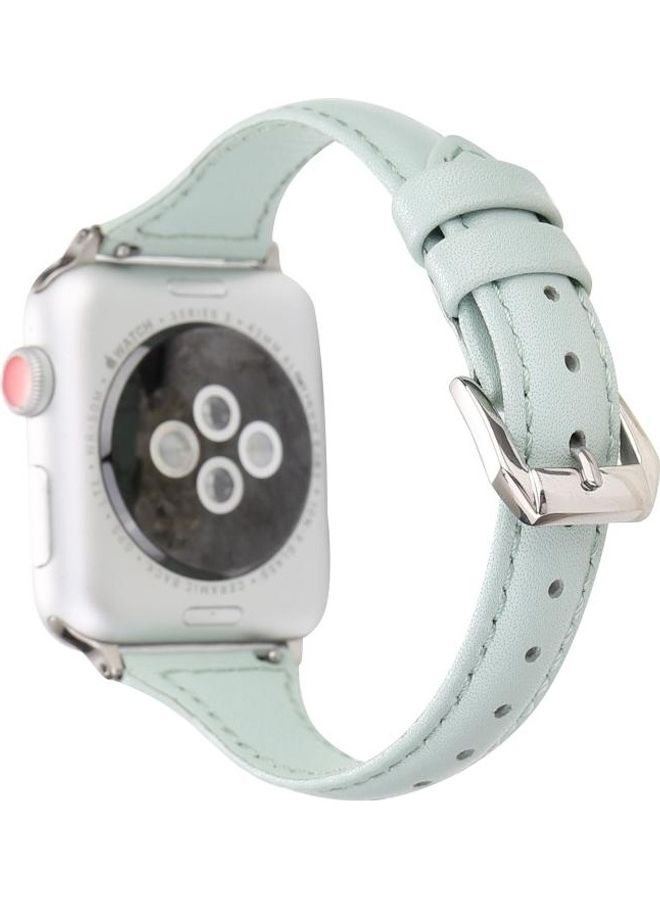 HuHa Replacement Watchbands For Apple Watch Series 7 41mm/6 & SE & 5 & 4 40mm/3 & 2 & 1 38mm Light Green - Image 2