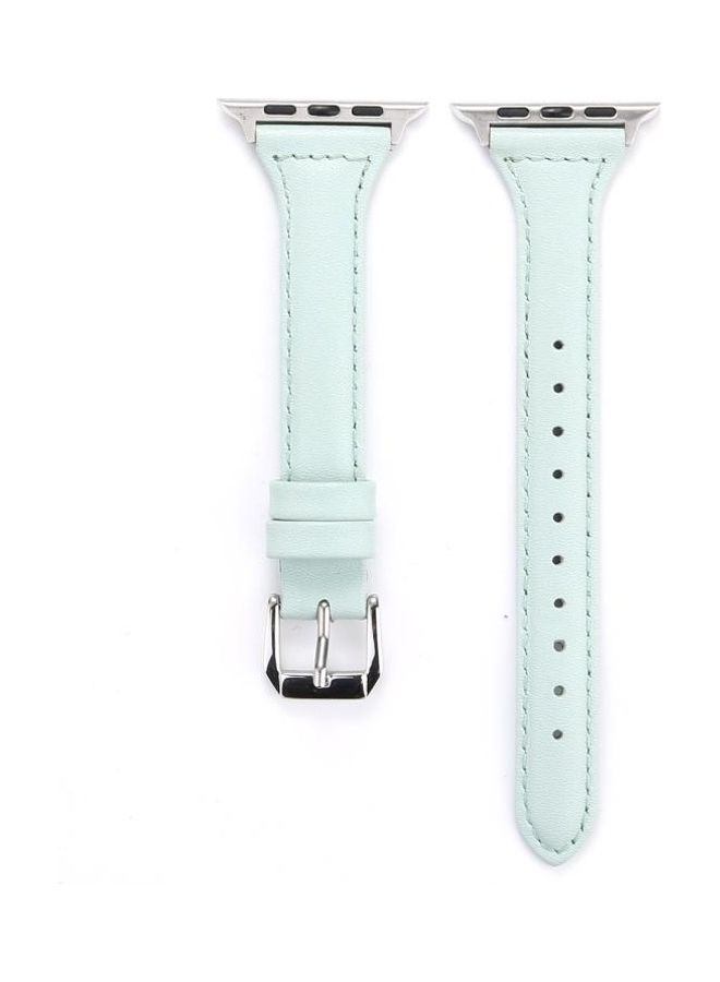 HuHa Replacement Watchbands For Apple Watch Series 7 41mm/6 & SE & 5 & 4 40mm/3 & 2 & 1 38mm Light Green - Image 4