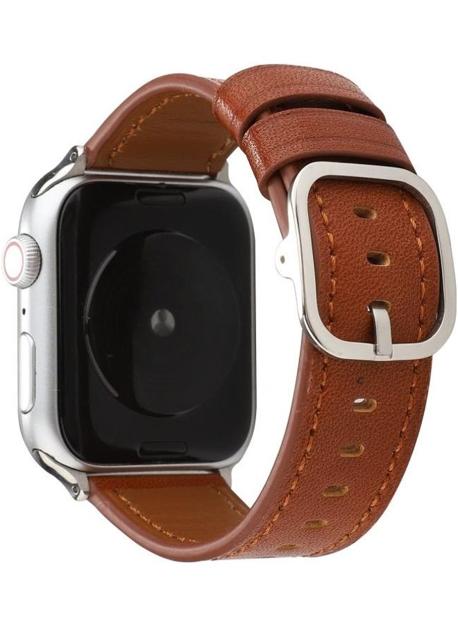HuHa Ethnic Replacement Watchband For Apple Watch Series 1/2/3/4/5/6/7/SE 38-40-41mm Brown - Image 1