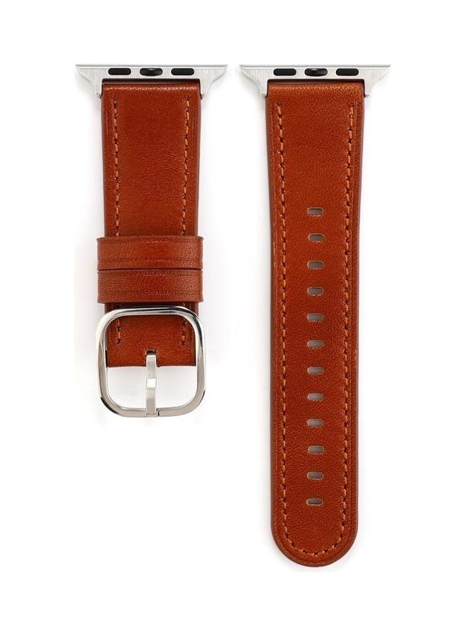 HuHa Ethnic Replacement Watchband For Apple Watch Series 1/2/3/4/5/6/7/SE 38-40-41mm Brown - Image 2