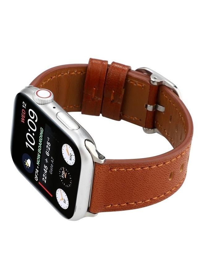 HuHa Ethnic Replacement Watchband For Apple Watch Series 1/2/3/4/5/6/7/SE 38-40-41mm Brown - Image 4