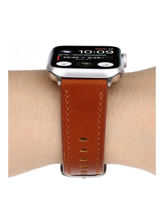 HuHa Ethnic Replacement Watchband For Apple Watch Series 1/2/3/4/5/6/7/SE 38-40-41mm Brown - Image 5