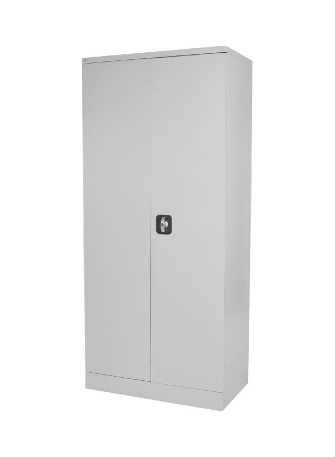 RIGID Wardrobe With Clothes-Hanging Grey 180x85x55cm - Image 2