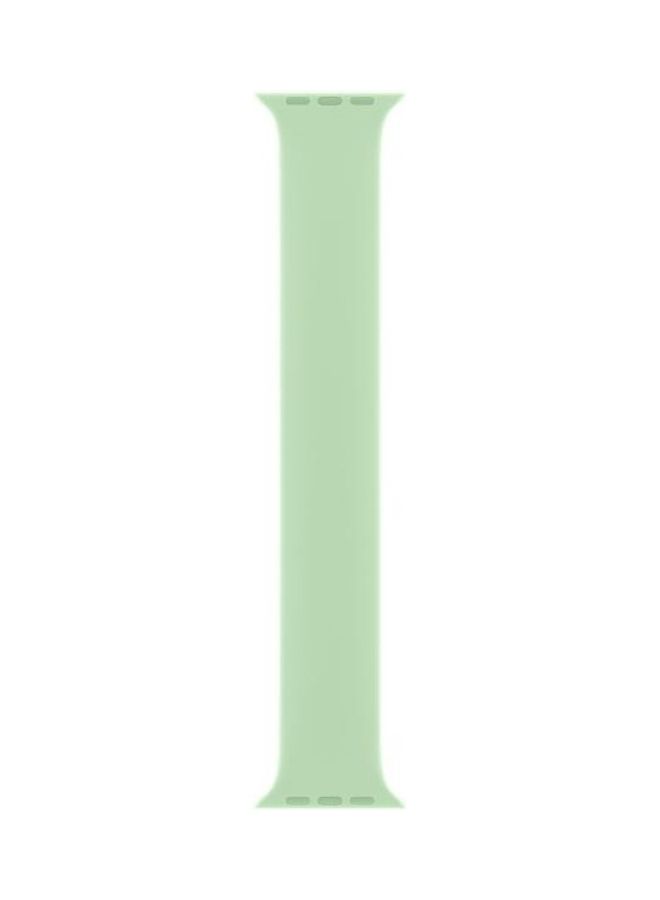HuHa Solid Colour Elastic Silicone Replacement Strap For Apple Watch Series 7/6/5/4/3/2/1/SE 45/44/42mm Green - Image 2
