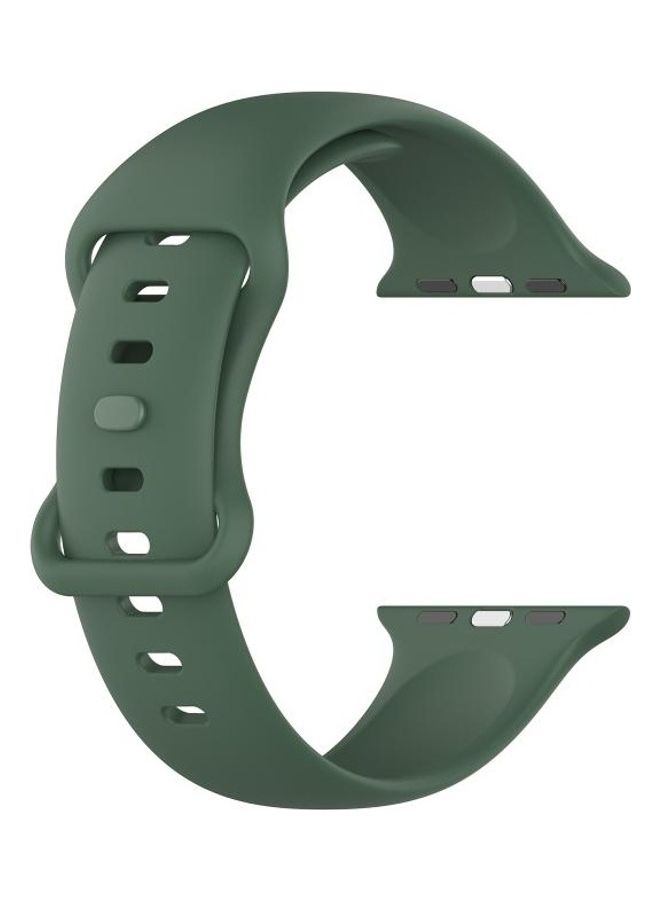 HuHa Replacement Watchbands For Apple Watch Series 7 41mm/6 & SE & 5 & 4 40mm/3 & 2 & 1 38mm Dark Green - Image 4