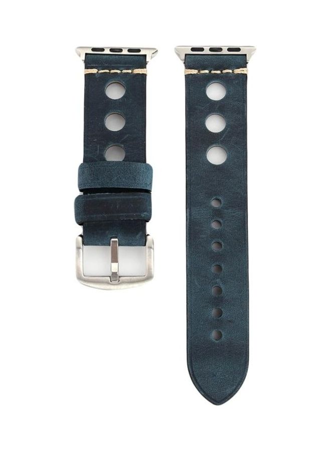 HuHa Ethnic Replacement Watchband For Apple Watch 1/2/3 38mm Blue - Image 2