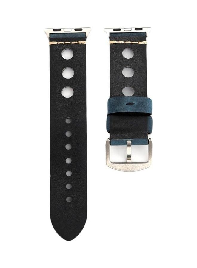 HuHa Ethnic Replacement Watchband For Apple Watch 1/2/3 38mm Blue - Image 3