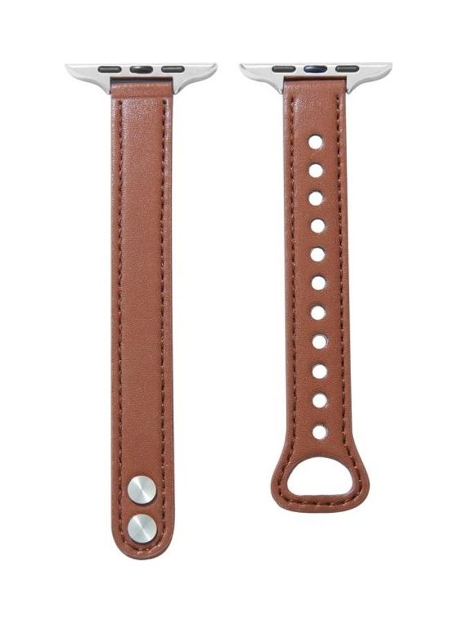 HuHa Ethnic Replacement Watchband For Apple Watch Series 1/2/3/4/5/6/7/SE 42-44-45mm Brown - Image 1